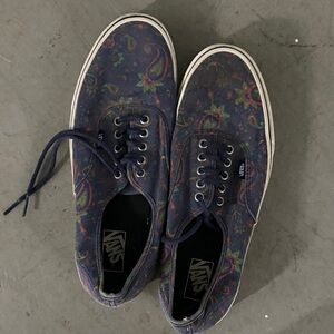 Vans Multicolor Paisley Canvas Shoes